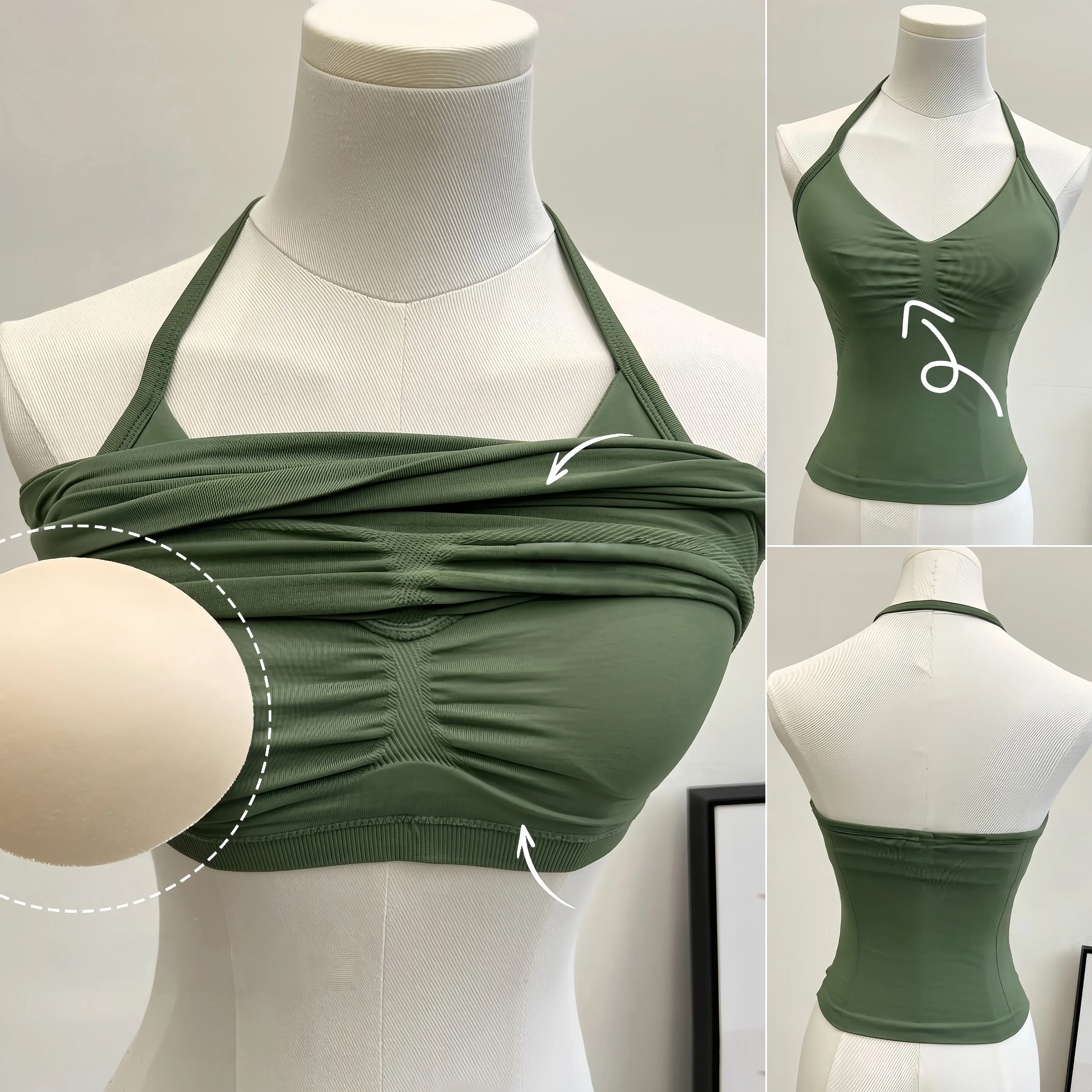 2ピーススポーツセット レディース バックレス タンク ヨガトップス ハイウエスト スクランチ シームレス ショーツ スポーツ ジムセット スポーツウェア ワークアウトセット