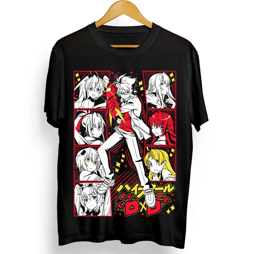 Summer Hot Sale High School DxD Rias Gremory T-shirt Akeno Himejima Women's Men's Round Neck Short Sleeve 2026 Hot Streetwear