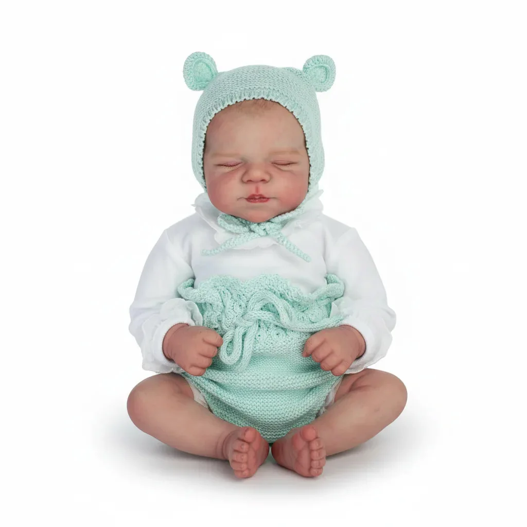 19inch 48cm Cute Baby Girl Doll Pascale  with Full Vinyl Girl Body Doll Safe Portable Toy