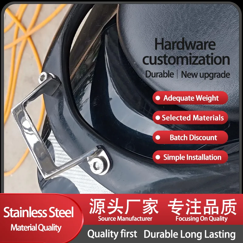 

(2-Piece) 304 Stainless Steel 45 Degree Inclined Solid Handle Industrial Electrical Cabinet Door Offset Precision Casting Handle