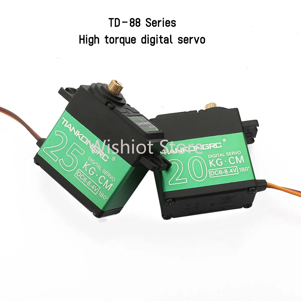 15KG 20KG 25KG 30KG 35KG Serwo cyfrowe o wysokim momencie obrotowym Pełna metalowa przekładnia 90 ° /180 ° /270 ° /360-stopniowy silnik serwo RC do robota samochodowego Baja