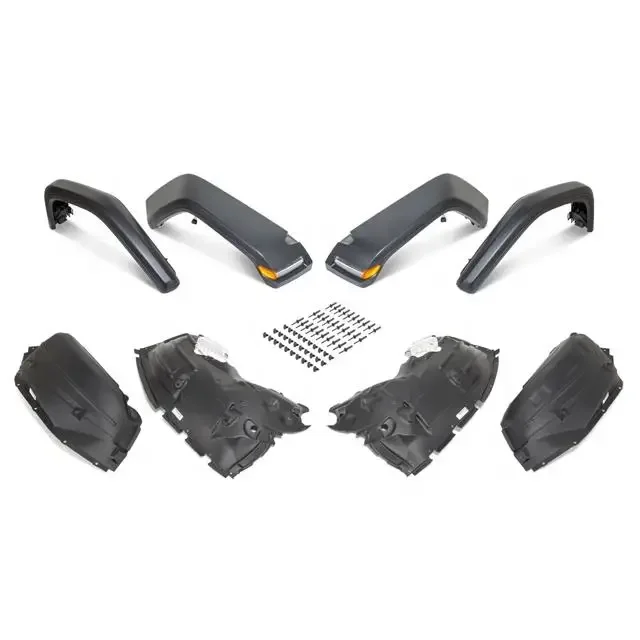 Auto Parts Accessories OEM High Front & Rear Fender Flares With Lights Inner Kit for j-eep wrangler JL 2018+