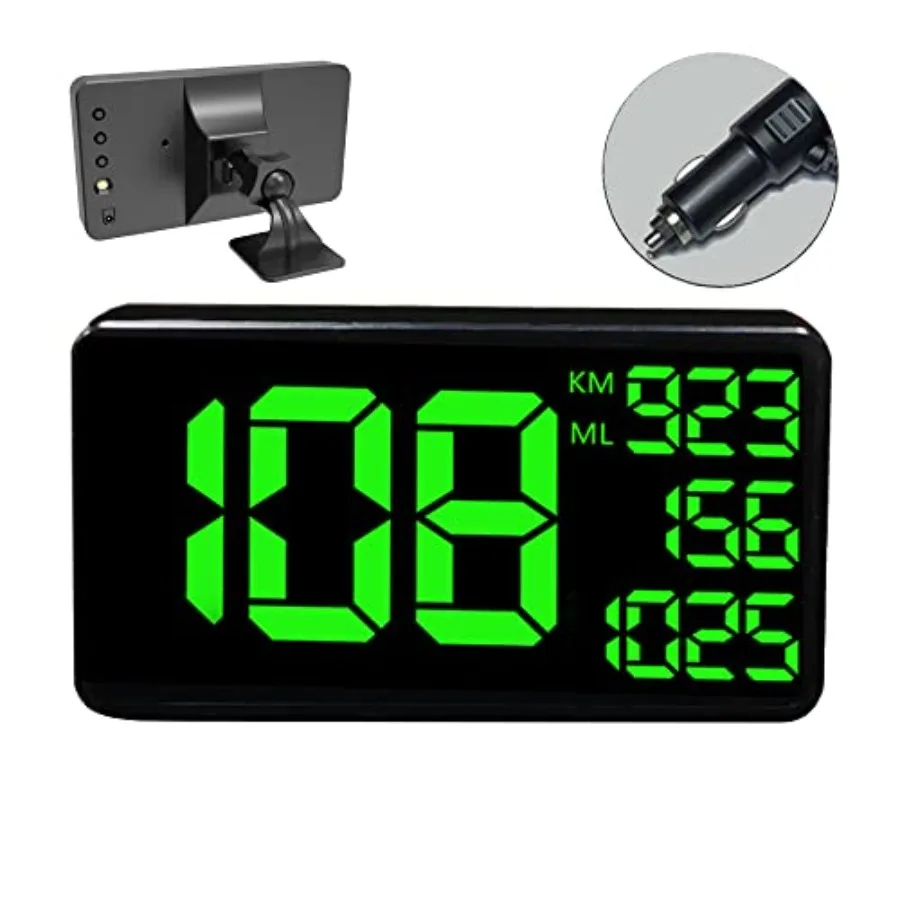 

Truck GPS Speedometer 6.2 inch Extend Digital Display Vehicle Odometer Trip Meter Course Overspeed Alarm MPH/KMH