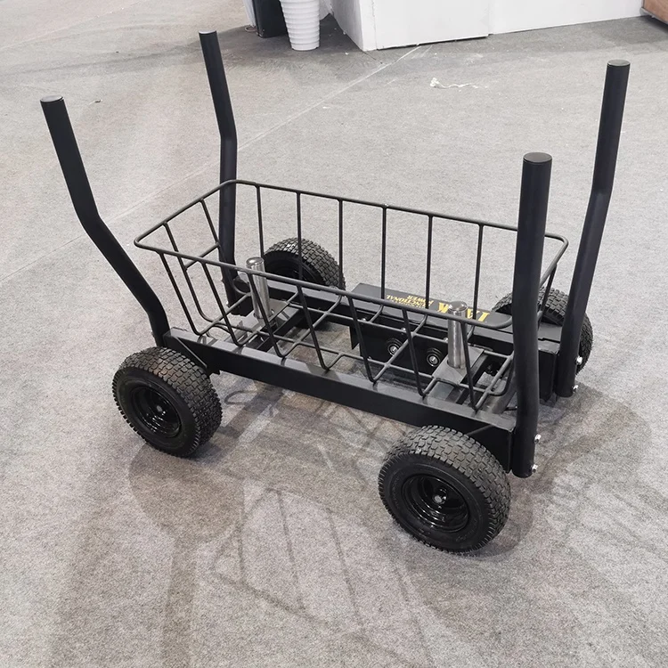 รถลากน้ำหนักแบบถังสำหรับฝึกความแข็งแรงในโรงยิม ปรับแต่งได้ตามต้องการ