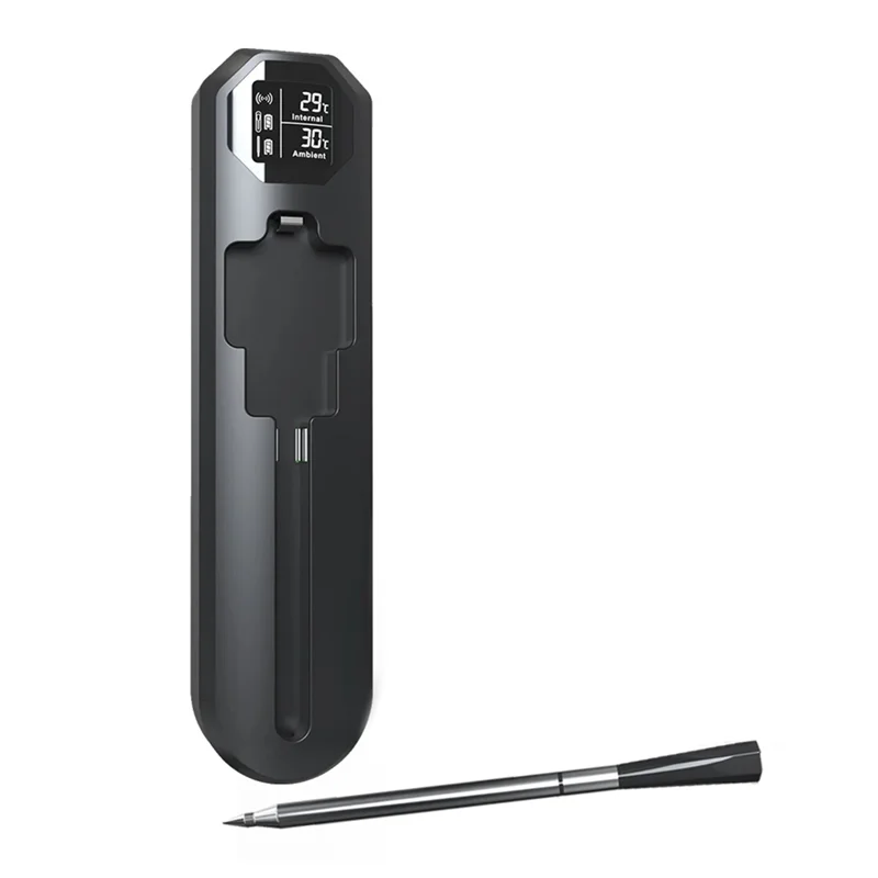 

75STO-беспроводной цифровой кухонный термометр Bluetooth IP67 водонепроницаемый дисплей для измерения температуры мяса на гриле