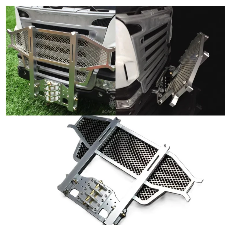 

Bumper 1/14 RC Truck Tamiya Remote Control G-6055 Tractor Anti-collision Guardrail DIY Model LESU