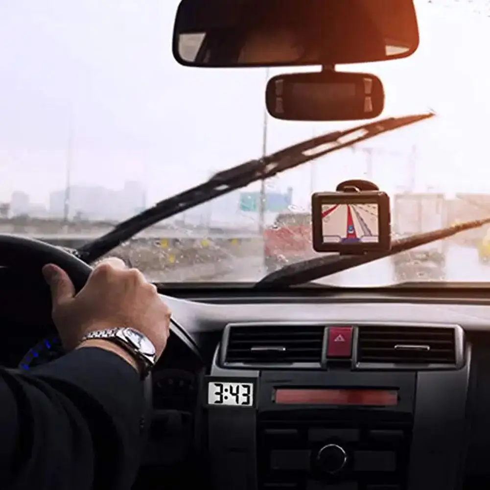 Mini-Digitaluhr mit großem Bildschirm, Autouhr für LKW-Armaturenbrett, selbstklebende Mini-Uhr, elektronische Uhr für das Armaturenbrett, 2026 neu – Detail 8