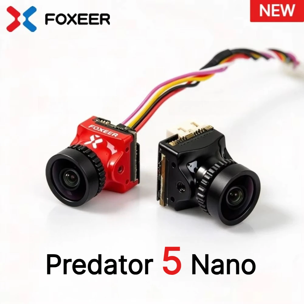 Foxeer Predator 5 Nano 1000TVL FPV Camera Super WDR 3D DNR PAL/NTSC Switchable 0.01Lux Low Light For RC Freestyle Racing Drone