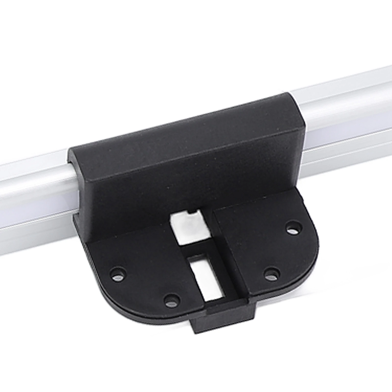 Trilho deslizante de mesa para rv, 20 polegadas, longa vida útil, versátil, suporte de montagem na parede, anodizado, 20 polegadas, com 27 parafusos de fixação para motorhome