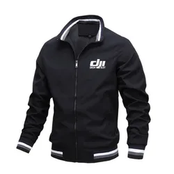 Men's Bomber Jacket DJI Drone Pilot Casual autumn Windbreaker Jackets Coat Fashion Slim Male Outwear Sports Windproof Clothing