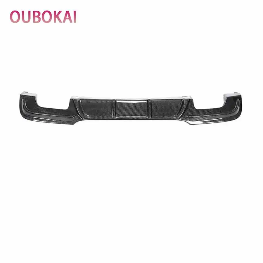 For BMW 3 Series E90 320 330 2005-2011 Carbon Fiber Car Rear Bumper Diffuser Rear Splitters Spoiler Back lip K Style Body Kit - view 2