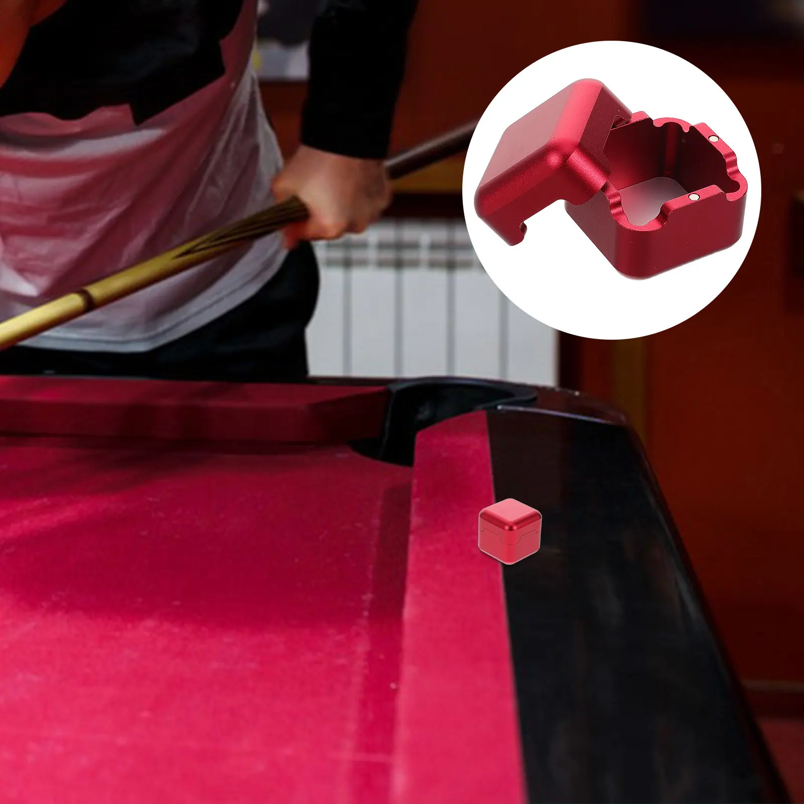 

Premium Aluminum Pool Chalk Holder Compact Portable Billiard Chalk Case Metal Clip for Snooker Cue Tips and Table