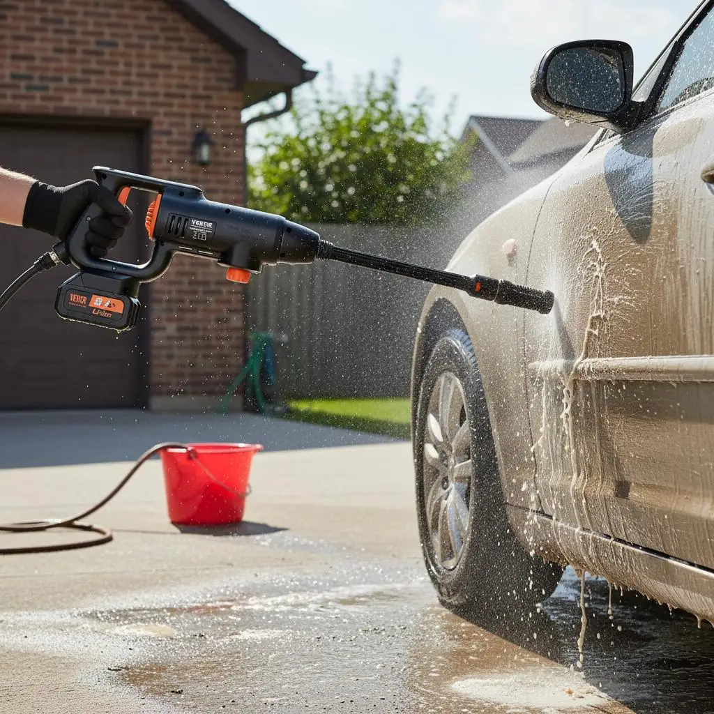 

Аккумуляторный распылитель высокого давления 580 PSI, 1.1 GPM для мойки автомобилей, ухода за двором, полива цветов, ручной, высокого давления