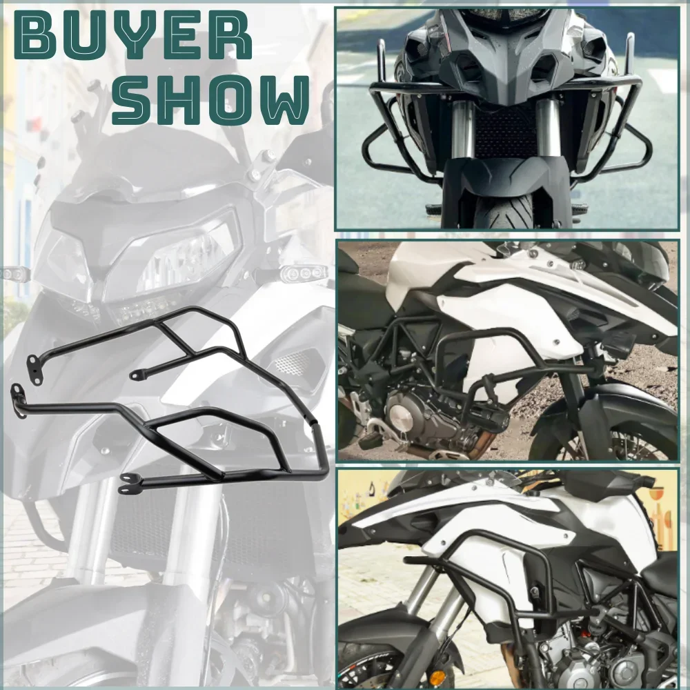 TRK502 TRK502X محرك الحرس الطريق السريع تحطم بار ل Benelli TRK 502 502X 2021 2022 2023 دراجة نارية الإطار حماية الوفير أجزاء