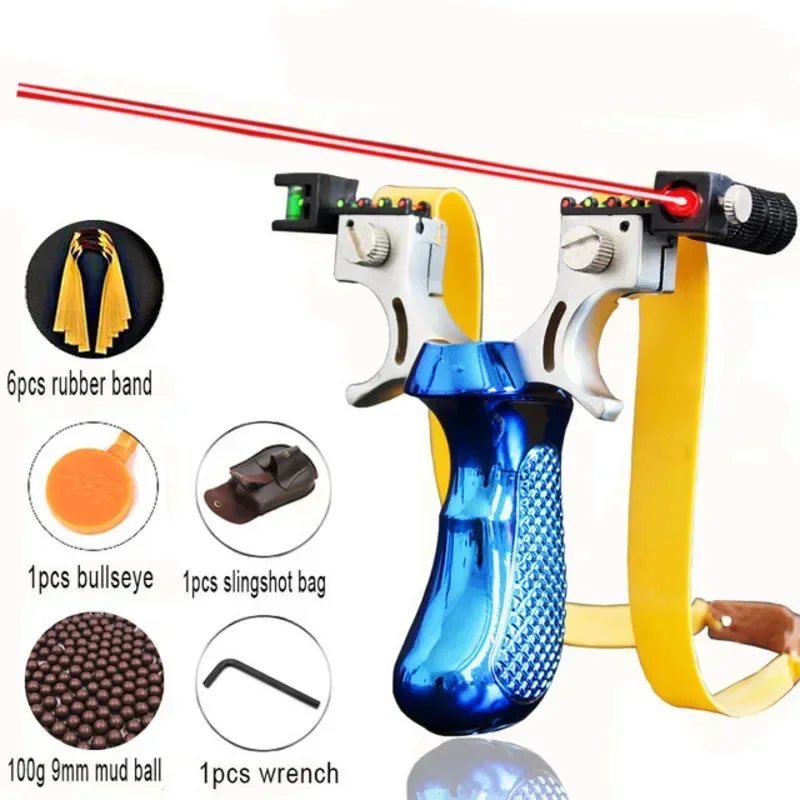 Practical Laser Slingshot Horizontal Aiming Fast Slingshot Adult Competitive Slingshot Powerful Resin Creative Funny Hunting Toy