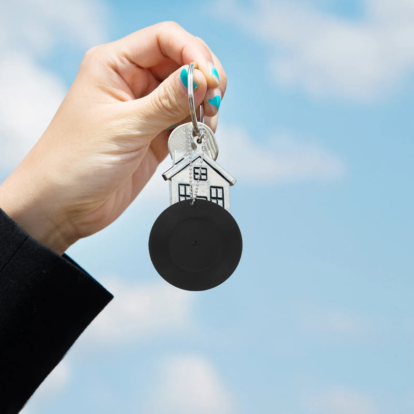 4Pcs Vinyl Record Keychains Mini Dj Disc Pendant Music Key Rings Party Favors Musical Instrument Keychain Music Charms