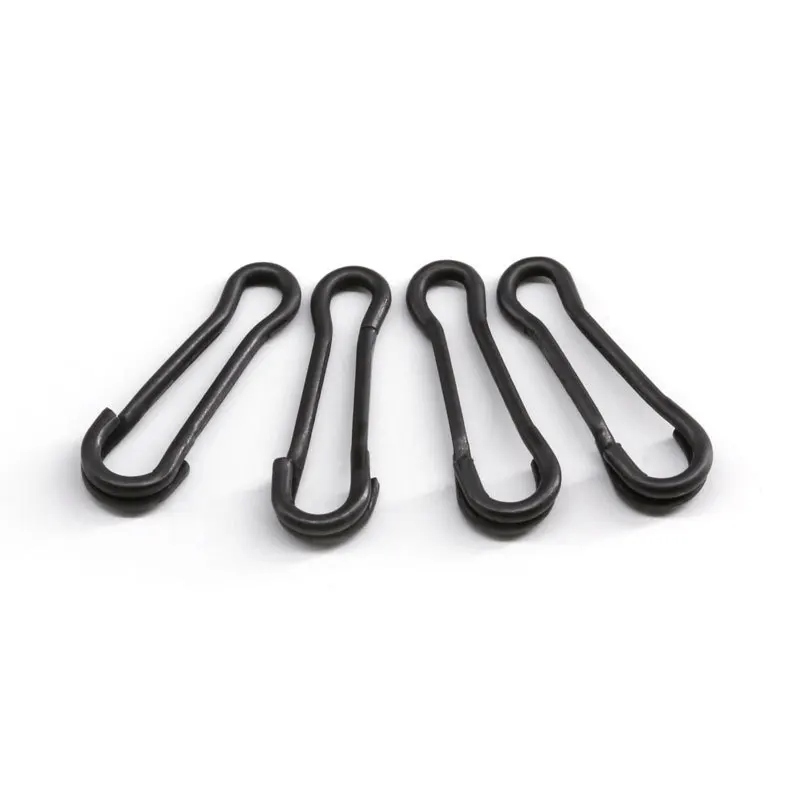 2Size Matte Black High Strength Fishing Clip Snap for Carp Fishing