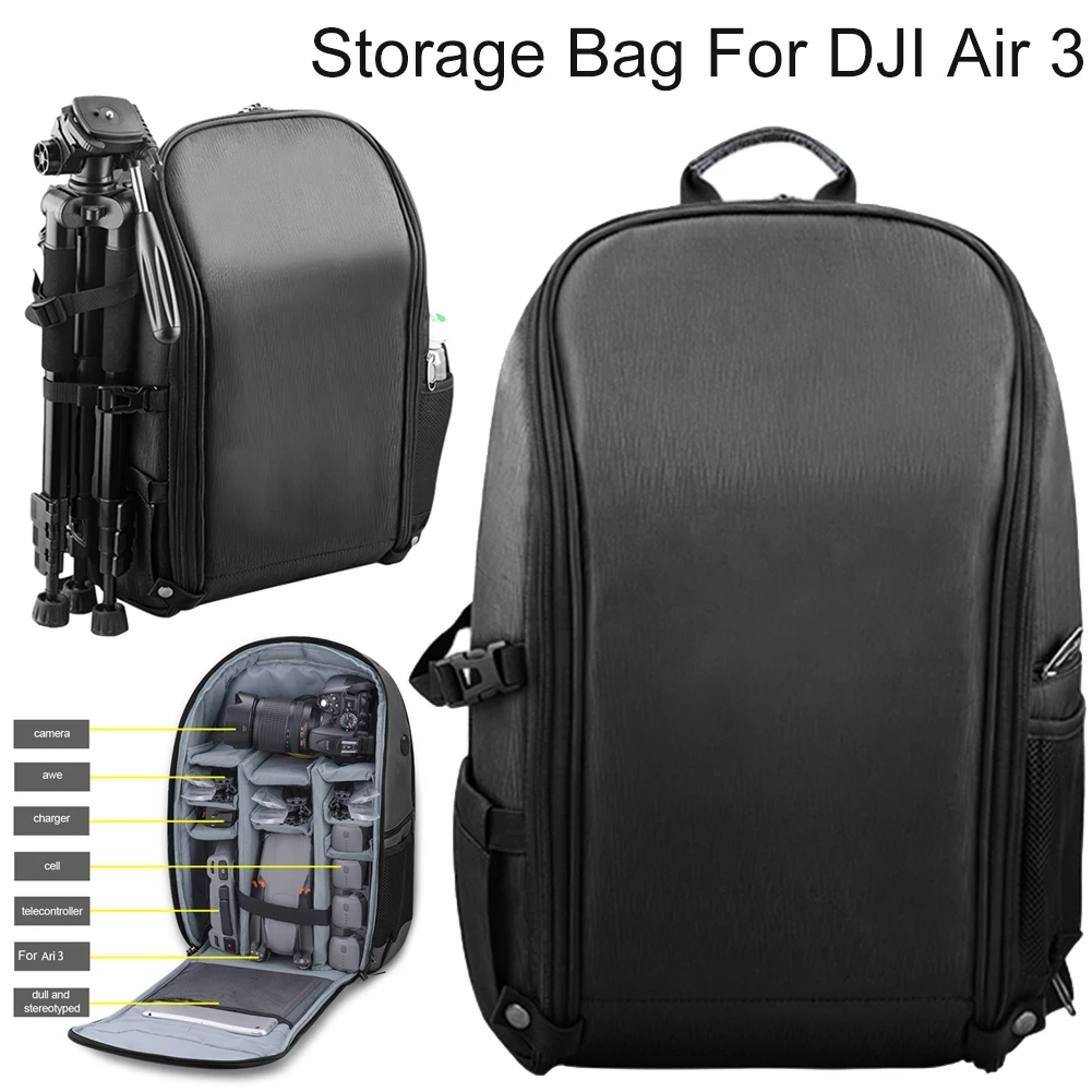 

Drone Shoulder Bag Waterproof Drone Backpack Large Capacity Storage Box for DJI Air 3 Controller Glasses Storage Box Backpack