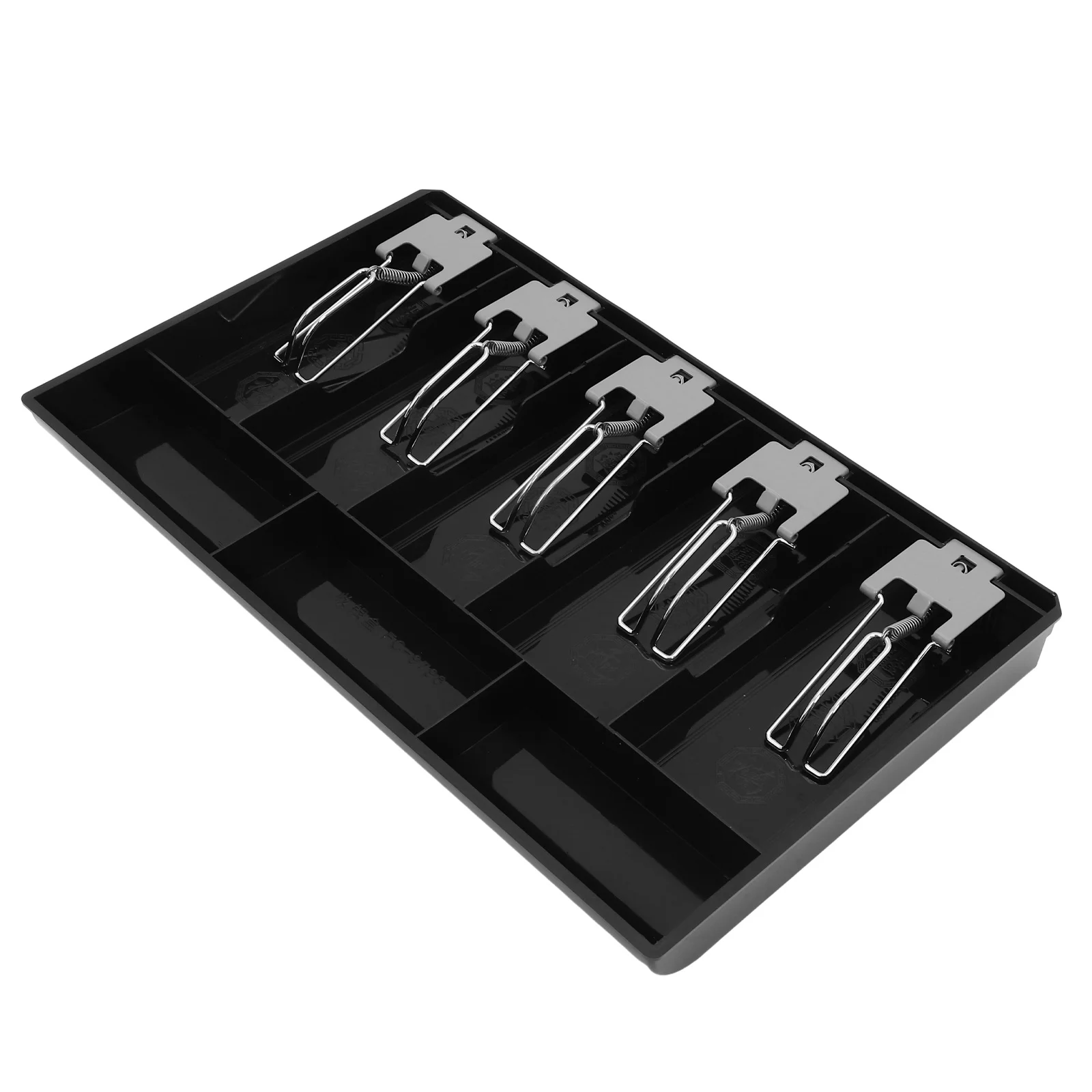 صينية درج النقود متعددة الشبكة مكونة من 5 مقصورات لتنظيم الأموال صندوق تخزين العملات المعدنية للمحلات التجارية ودرج النقود #2