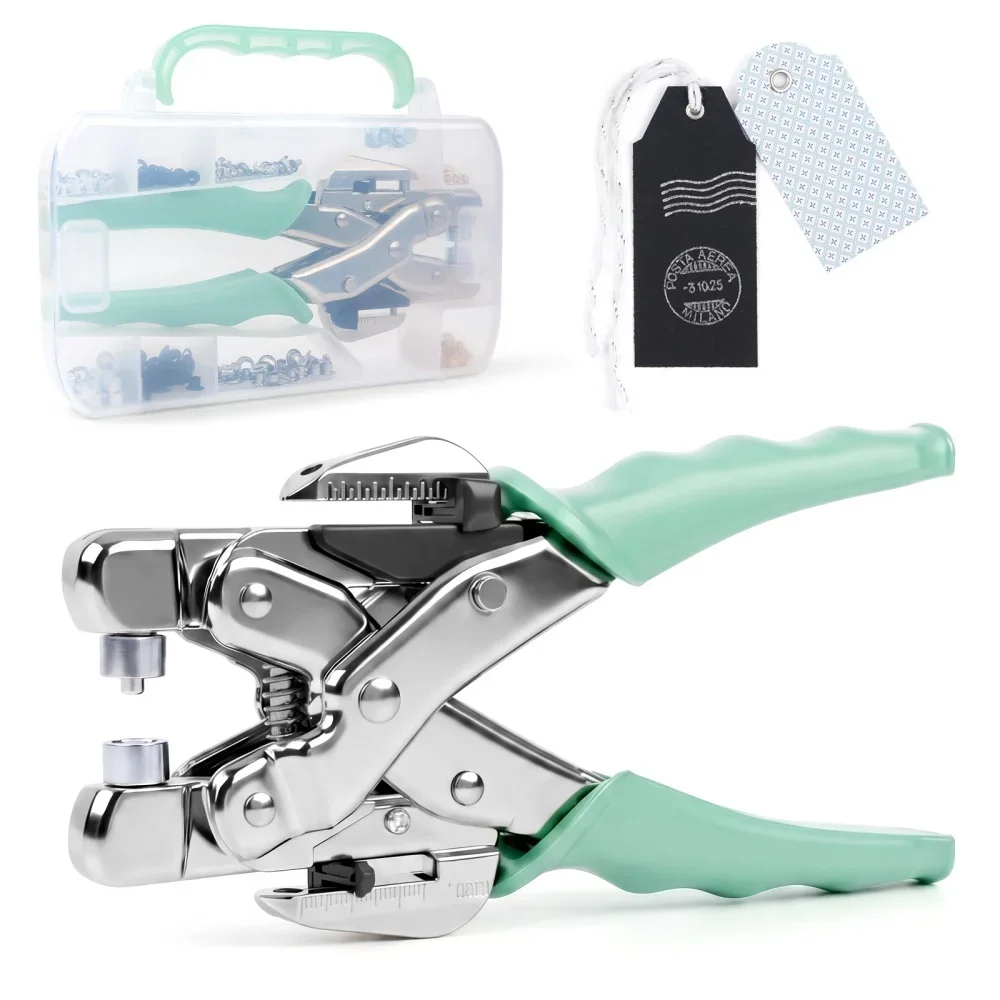 Grommet Tool Kit Handheld Hole Punch Pliers Buckle Buttons Metal Colour Pliers Hand Pressure Plier Rivet Buckle Sew Tool view 2