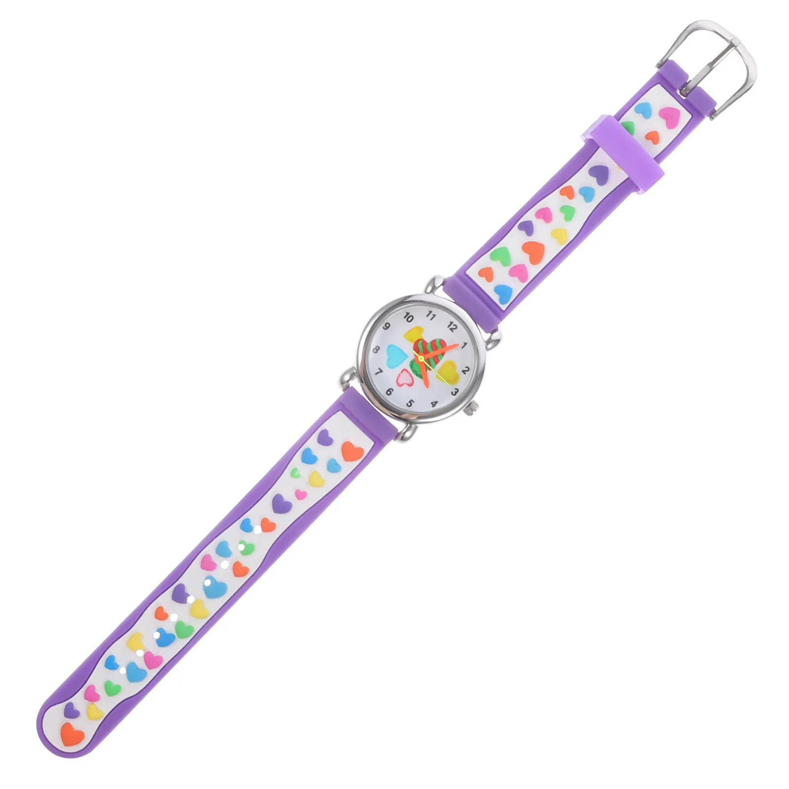 Bellissimo orologio da polso impermeabile con design a fumetti, cinturino regolabile, colore brillante, regalo per la festa di Natale di compleanno