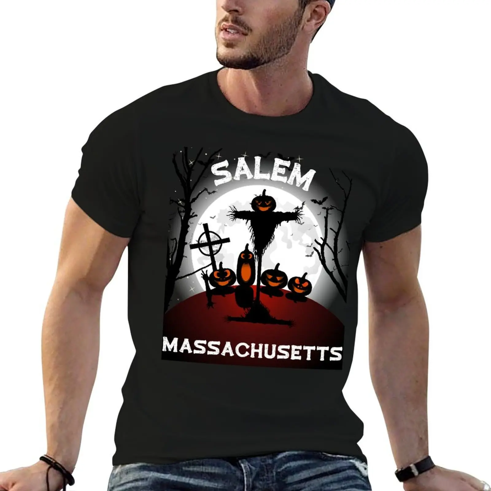

Salem Ma T-Shirt t shirts for man pack cotton t shirt personalised man t shirts for men casual T-Shirt