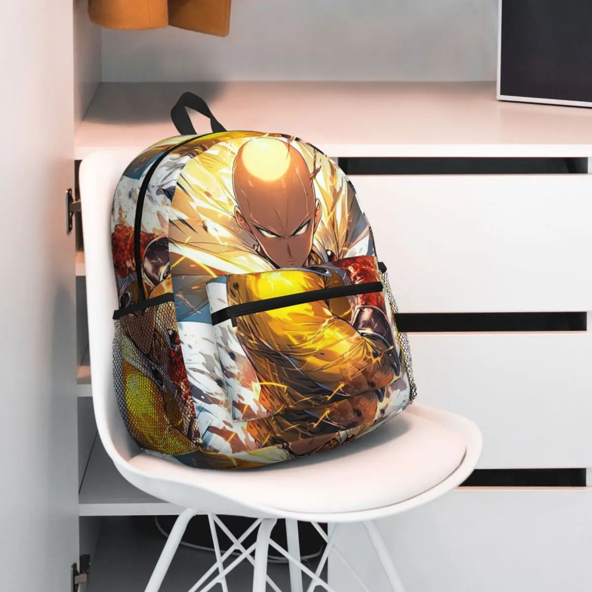أنيمي واحد لكمة رجل حقيبة ظهر الطالب حقيبة مدرسية المشي لمسافات طويلة السفر Daypack للرجال النساء موضة حقيبة الكتب حقائب الكتف
