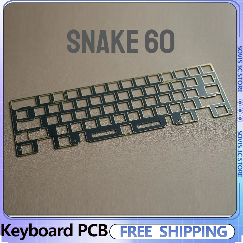 

SNAKE 60, печатная плата, раскладка WKL/WK/HHKB, позиционирующая пластина для клавиатуры, изготовленная на заказ FR4, механическая клавиатура MX с возможностью горячей замены, аксессуары