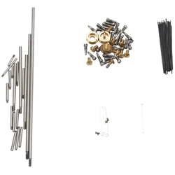 Piezas de reparación de saxofón Alto, tornillos y resortes de saxofón, Kit de herramientas de bricolaje, accesorios para instrumentos de viento de madera, 92 piezas por juego