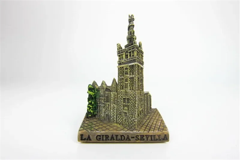 Catedralde Sevillay Giralda Sevilla Spanish Tourist Souvenir Fridge Stickers Magnets