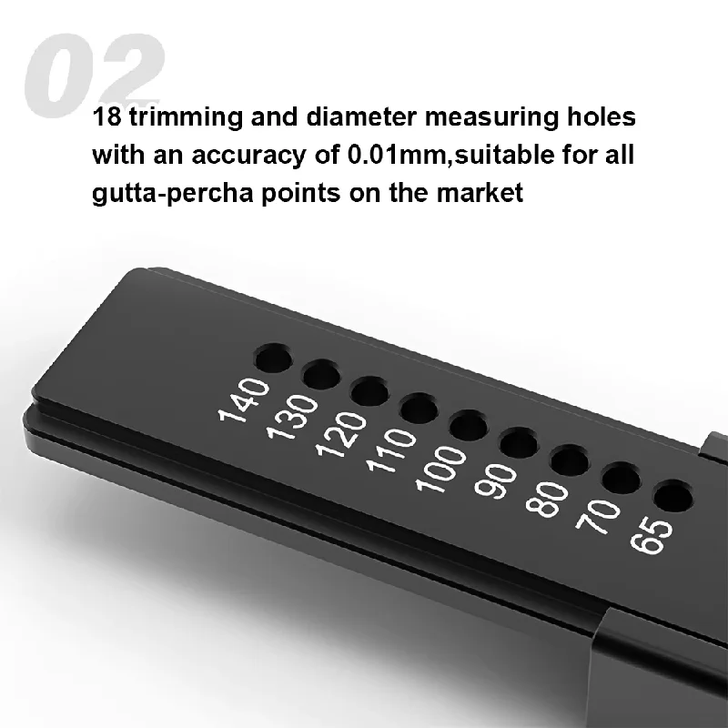 R1 Plus Dental Endo Gutta Percha Points Cutter Measuring Ruler Autoclavable Root Canal Endodontic Instrument for Woodpecker Tool