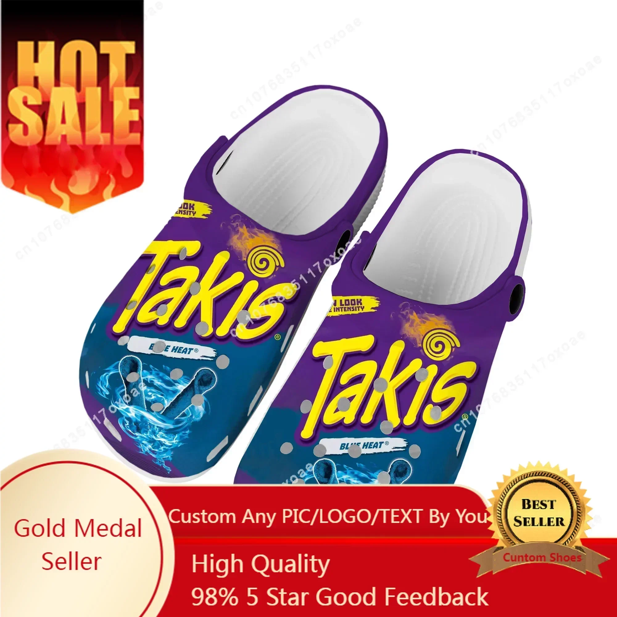 

Funny Chips Takis Food Snack 3D Print Men Women Classic Clogs Slippers Shoes EVA Ligtweight Sandals Summer Beach Outdoor-7