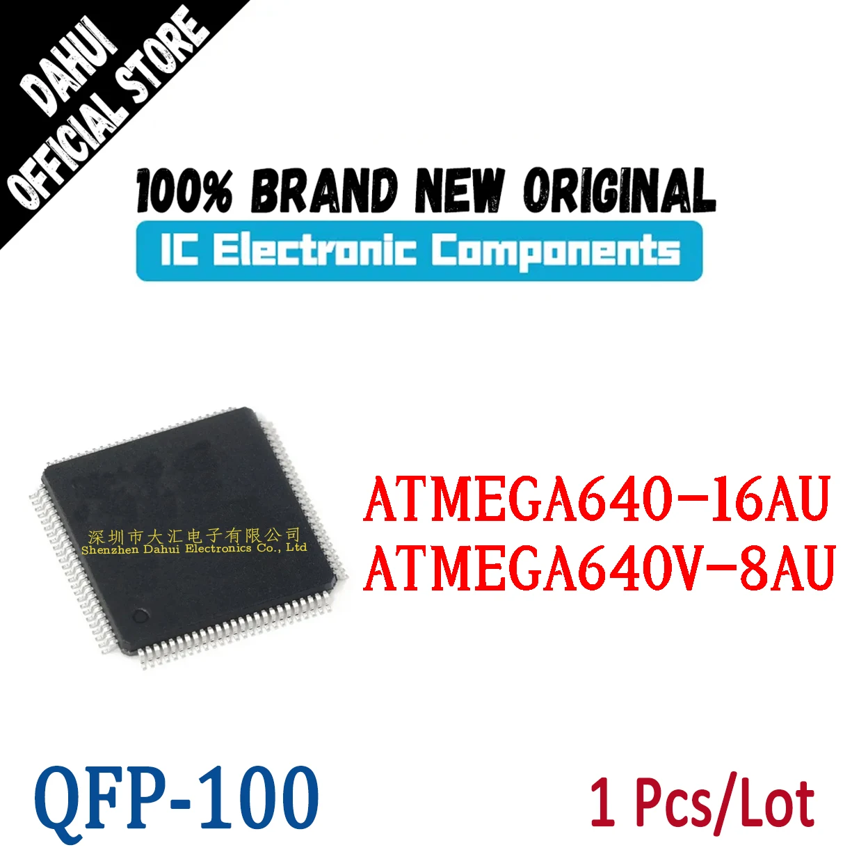 

ATMEGA640-16AU ATMEGA640V-8AU QFP-100 Microcontroller chip IC new original