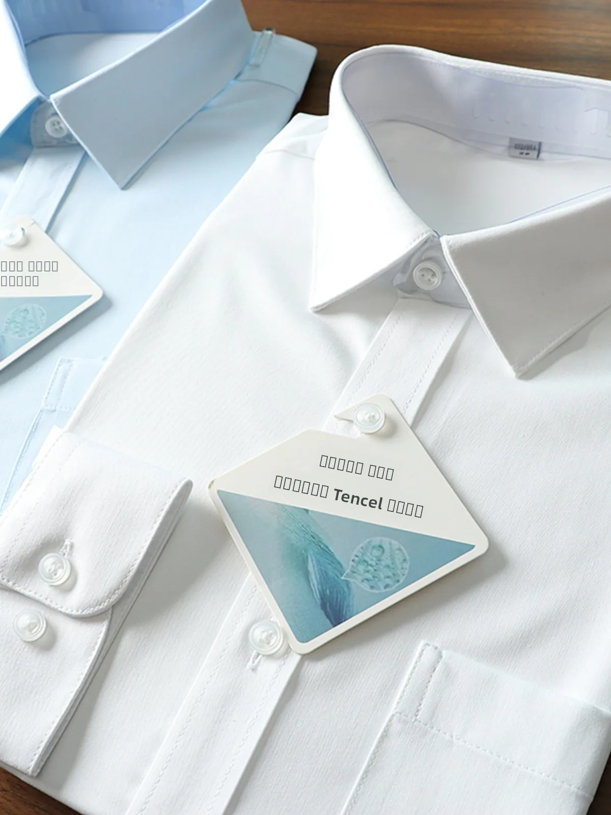 

Iron Free Lyocell Blend Long Sve Casual irt for Men Spring Summer Busin Office Pure Color Stand Fit Faion Urban