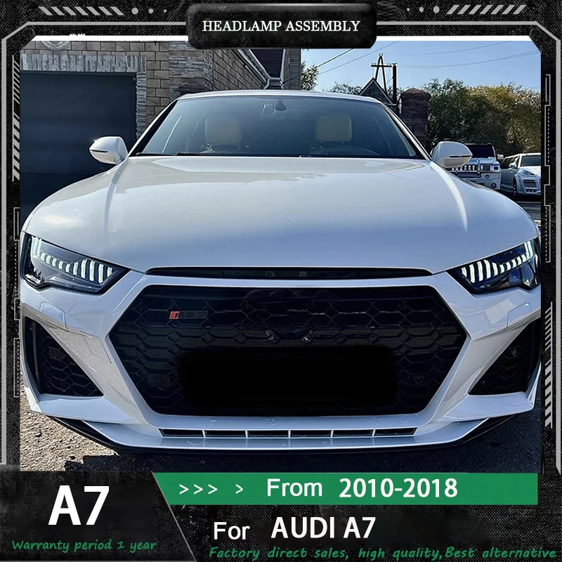 

Автомобильные фары для Audi A7 2011-2018 RS7 светодиодные фары DRL динамический указатель поворота объектив проектора автомобильные аксессуары
