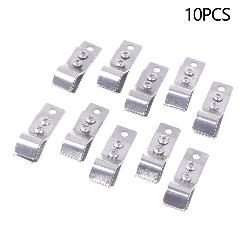 304 Hanging Pipe Clamps Pergolas Wave Canopy Installation Accessories For OD 16MM-25MM Pipe F Clips Hardware 10pcs-pack