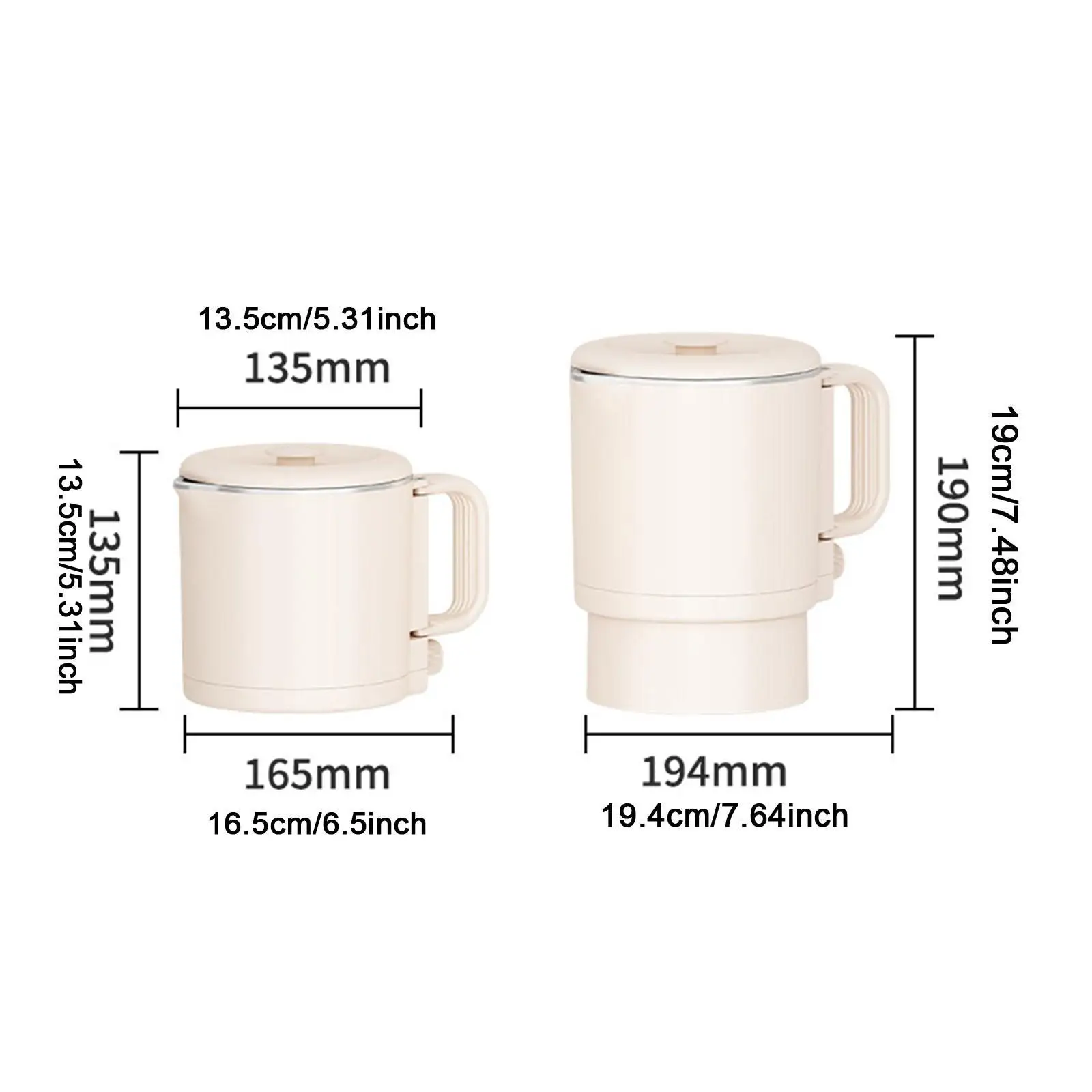 旅行用折りたたみ式電気ケトル,屋外,ホテル,オフィス用のコーヒーケトル,800ml