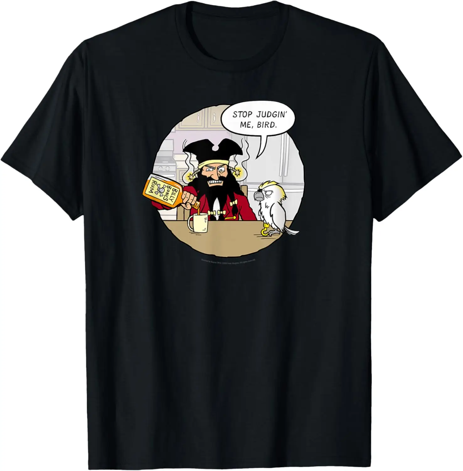 Doomed to Repeat Comic Strip Pirate Funny Rum T-Shirt