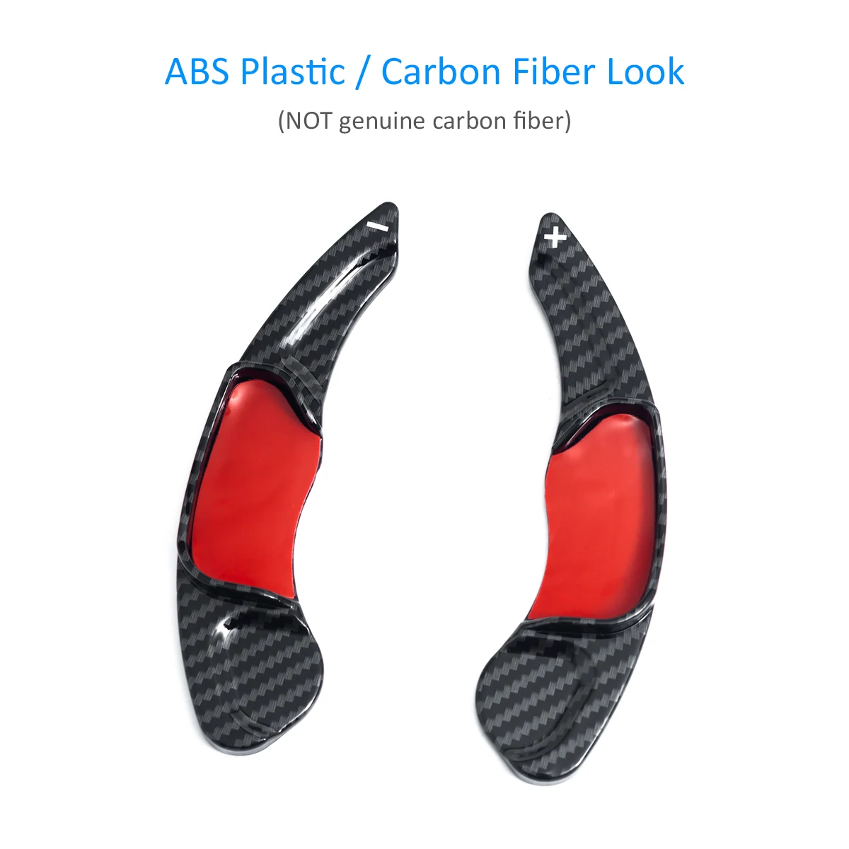 Steering Wheel Paddle Shifter Shift Extension Trims For Ford Edge Fusion Mondeo Lincoln MKC MKX MKZ Carbon Fiber Look