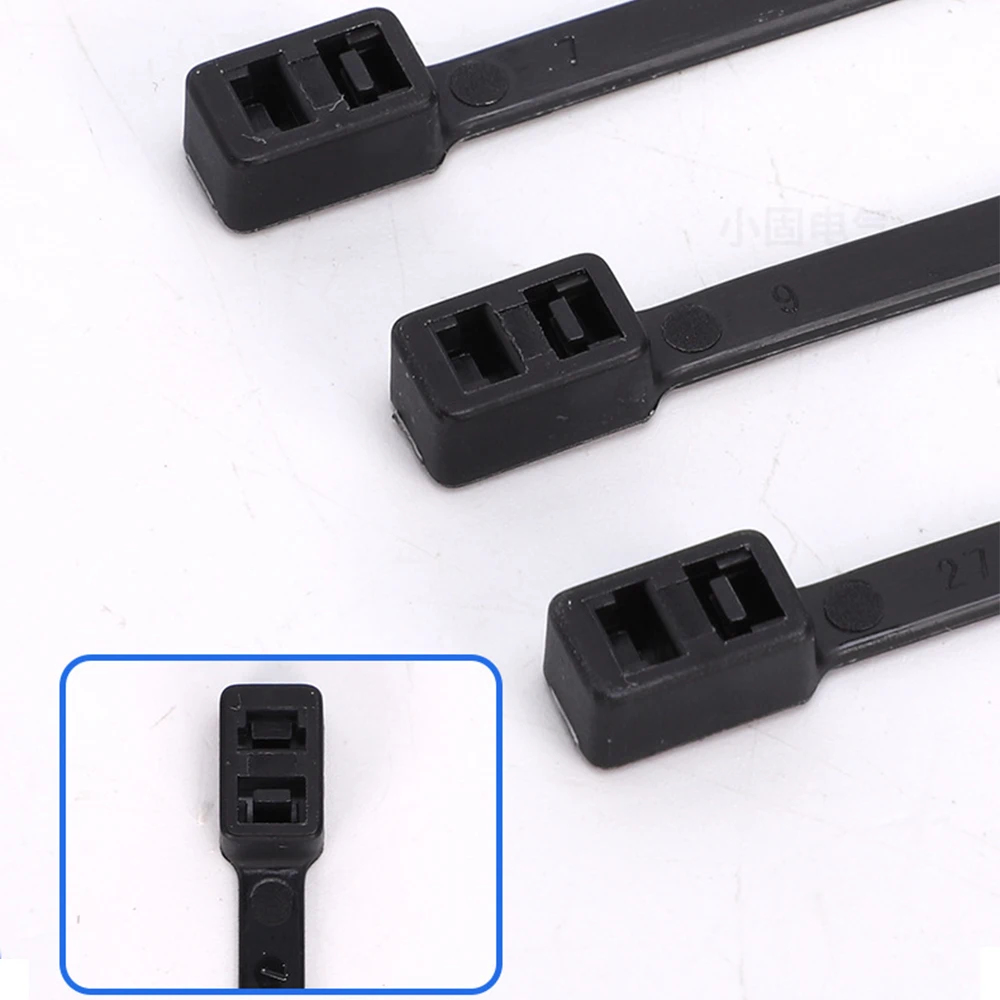 

100Pcs Fixed Push Mount Wires Tie Car Cable Fastening Bundled wire band Tie wrap zip tie