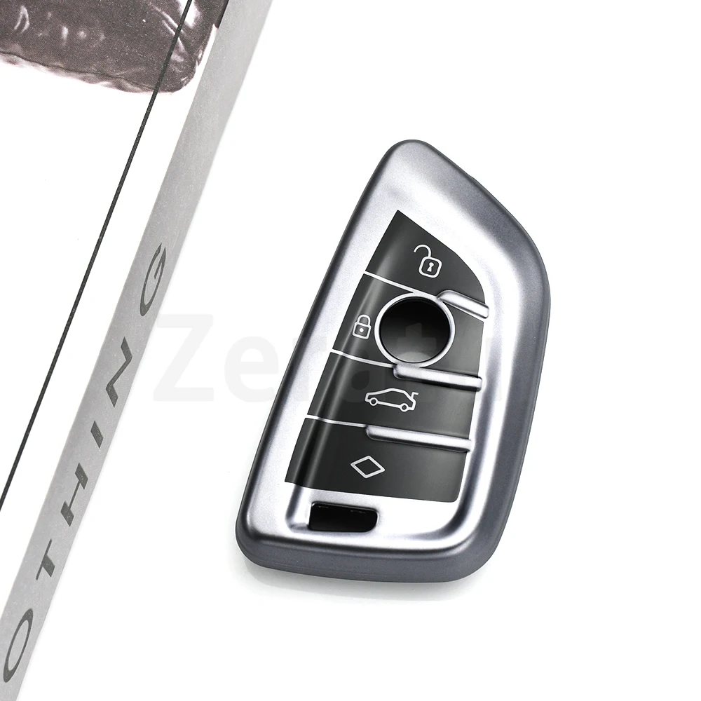 

Чехол для автомобильного ключа-пульта (брелока) из ТПУ, цвет серый металлик, для BMW F16 G01 G02 F48 G20 G30 G11 F15 X1 X3 X5 X6 X7 1 3 5 6 7 серий