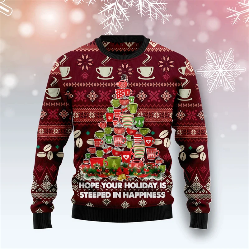 เสื้อสเวตเตอร์คริสต์มาสลายต้นค - Men'S Fashion Xmas Party บทวิจารณ์และราคา