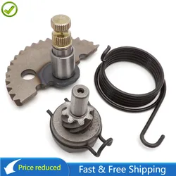 Kick Start Gear Shaft kit with 8 Teeth idle Gear Spring Bush For GY6 50cc 80cc Chinese Baotian Benzhou Scooter Moped 139QMB Part