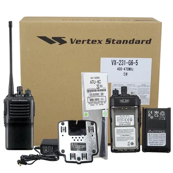 VX-231 VHF/UHF taşınabilir iki yönlü telsiz Vertex standart için değiştirin VX-231 VX-261 VX-351 Walkie Talkie ile Li-ion pil şarj
