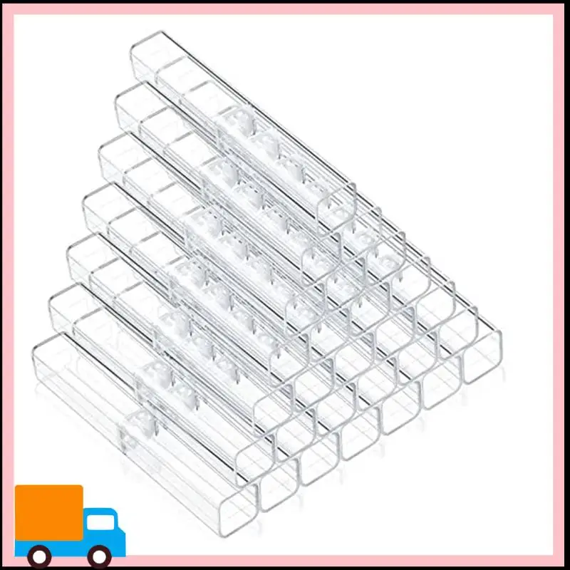 40 ชิ้นของขวัญกล่องดินสอเปล่าปากกาพลาสติกโปร่งใสกล่องดินสอพลาสติก