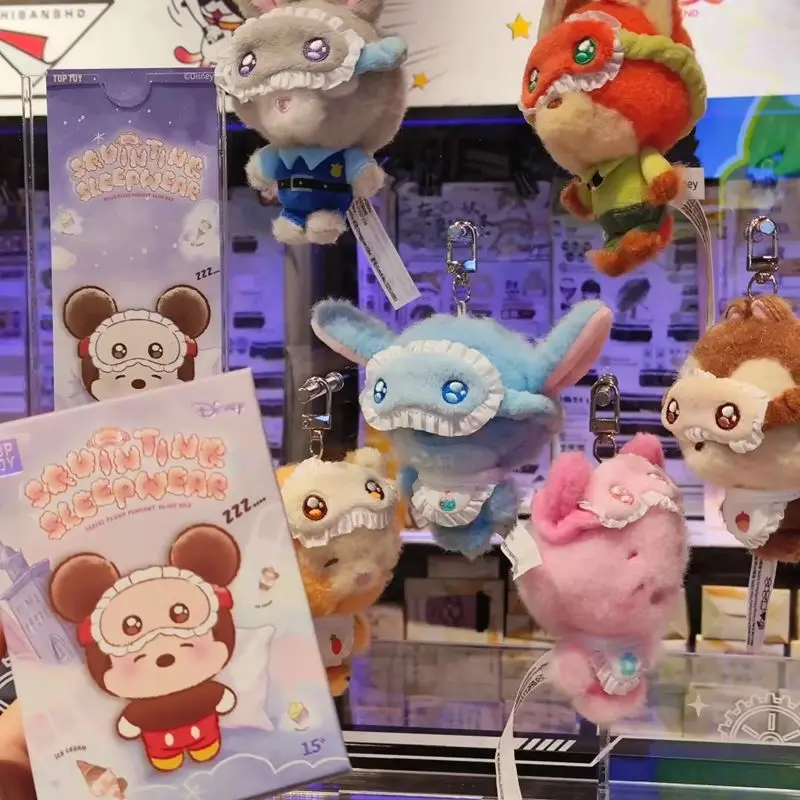 กล่องของเล่นลึกลับดิสนีย์ สติทช์ จูดี้ นิค -ชุดนอนตาบวบซีรีส์ตุ๊กตาสะสมตาบอดของขวัญเซอร์ไพรส์อินเทรนด์