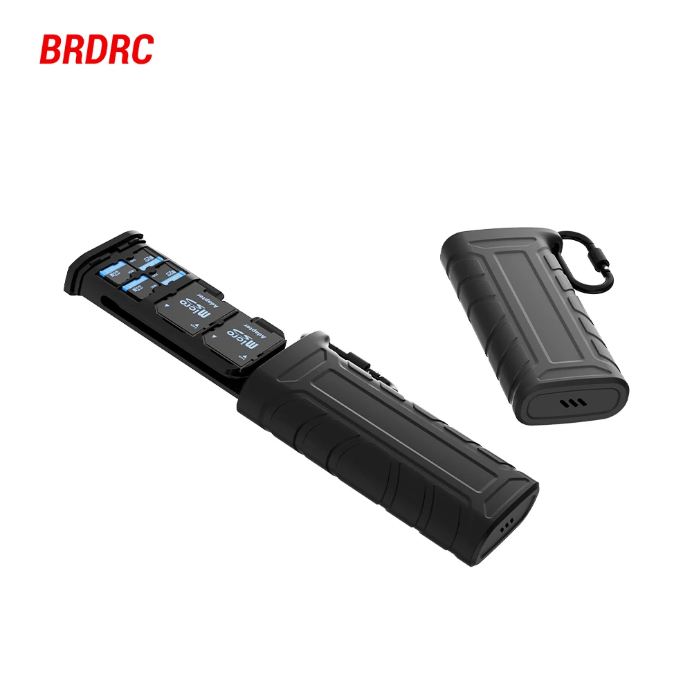 

Чехол для карт памяти BRDRC SD TF, высокоскоростной кардридер USB 3.2 Type-C для DJI Pocket 3, Action 6/Insta360/камер Canon