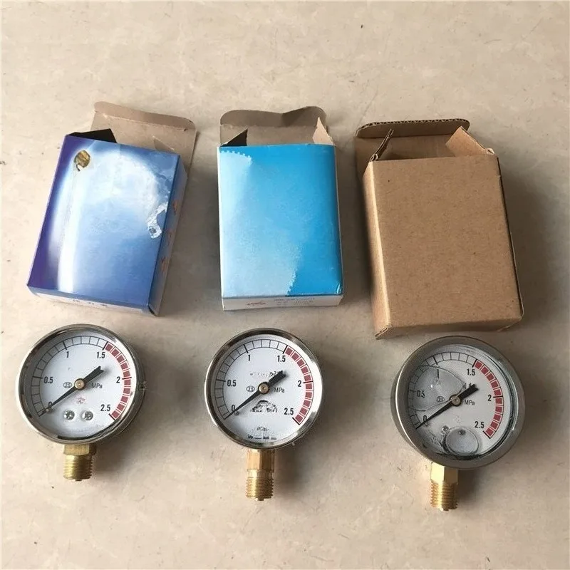 60 Type Air Pressure Gauge 2 Screw Mounted Meter Industrial Universal Pressure Measuring Instrument view 4