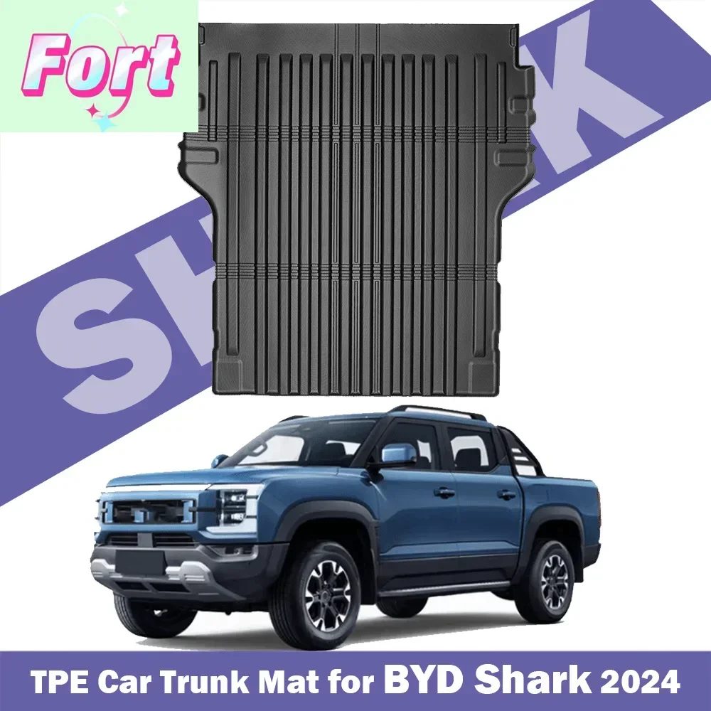New For BYD Shark 2025 2024 Floor Mats Trunk Mats, All Weather Waterproof Anti-Slip Front Rear Cargo Liner Mat Foot Pads