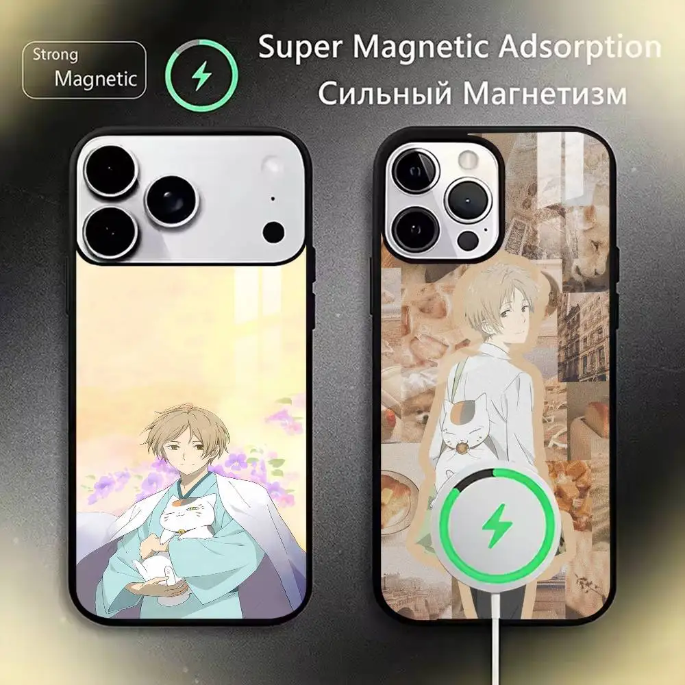 Takashi Natsume   Phone Case Magnetic with Magsafe Wireless Charging For iPhone17,16,15,14,13,12,11 Plus,Pro